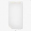 2D Bag Chamber, 3 Ports, Non-Sterile - 20 Liter; 2 Ports Fit 3/8 inch ID Tubing (0.375 inch, 9.53 mm); 1 Port Fits 1/8 inch ID Tubing (0.125 inch, 3.18 mm) - 28708