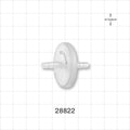 Minisart Hydrophobic Filter, Stepped Barb - 25 mm 0.173 inch - 0.236 inch Hose Barb (4.39 mm - 5.99 mm); 0.2 micron - 28822