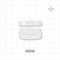 Clear Double Wall Jar & Clear Cap - 5 gram, 5 ml, 0.17 oz. - 29258