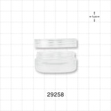 Clear Double Wall Jar & Clear Cap - 5 gram, 5 ml, 0.17 oz. - 29258