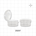 Clear Round Hinged Jar - 5 ml, 5 g, 0.17 oz - 29297
