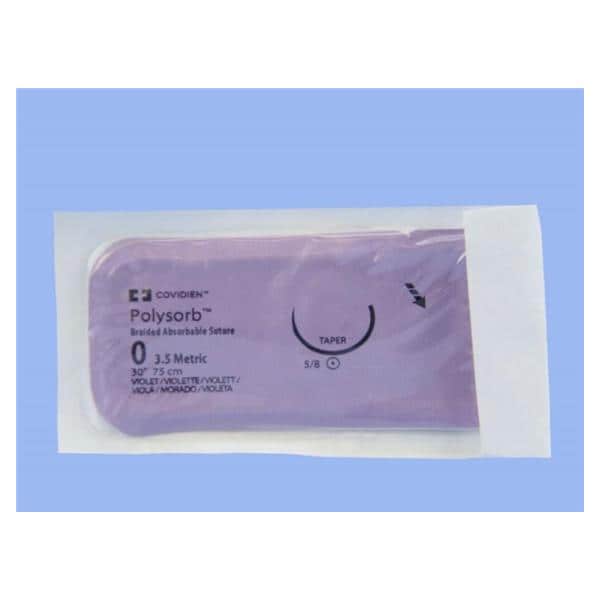 Medtronic MITG-Covidien Polysorb Suture 0 30" Polyester Braid GU-46 Violet 36/Ca - UL877