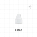 Ribbed Screw Cap, White for 29703 -  - 29706