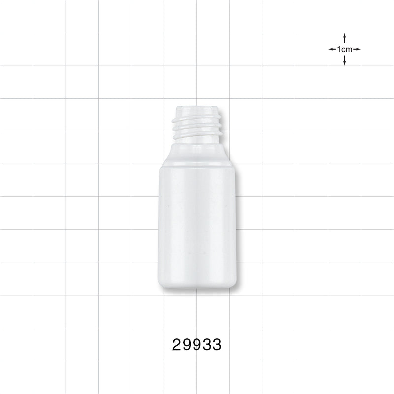 15ml White Cylinder Bottle, Bulk Packed - 15 ml, 0.5 oz. - 29933