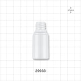 15ml White Cylinder Bottle, Bulk Packed - 15 ml, 0.5 oz. - 29933