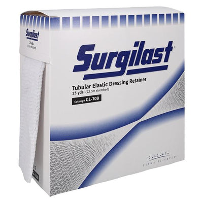 Gentell, Inc. -Surgilast Tubular Dressing Elastic 4.5"x25yd White Box GL708