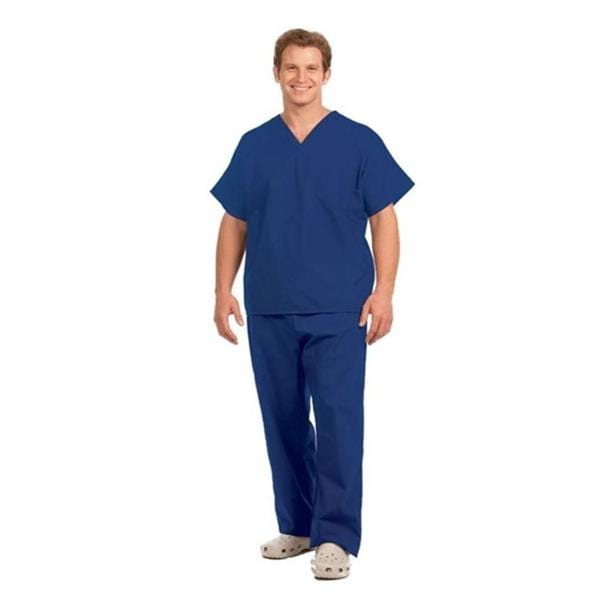 Fashion Seal Fashion Seal Scrub Shirt V-Neck 1 Pocket X-Large Navy Unisex Ea  - 78744-XL