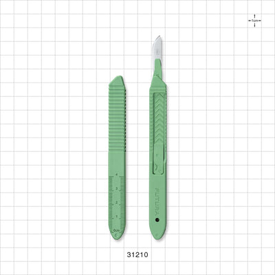 Futura Safety Scalpel, Green, #10; 100/Bag -  - 31210
