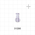 Female Luer Lock, Tubing Port, Clear - 0.157 inch - 0.146 inch ID (3.99 mm - 3.71 mm) - 31286