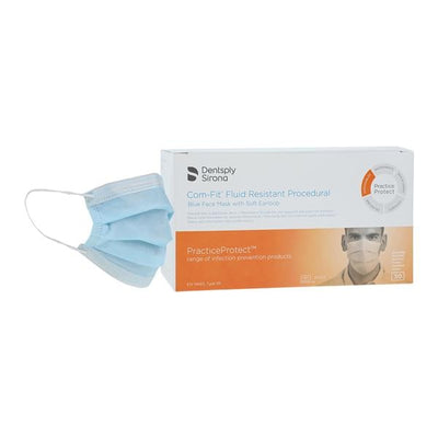 Sultan Healthcare Inc Com-Fit Earloop Mask ASTM Level 2 Blue 50/Bx - 0020324FG