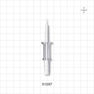 Spike, Non-Vented, Barb Connector - Fits 1/4 inch ID Tubing (0.25 inch, 6.35 mm) - 31297