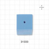 Single Syringe Handling Block - 1 1/4 inch x 1 1/4 inch x 1 1/2 inch (1.25 inch x 1.25 inch x 1.5 inch, 32 mm x 32 mm x 38 mm) - 31333