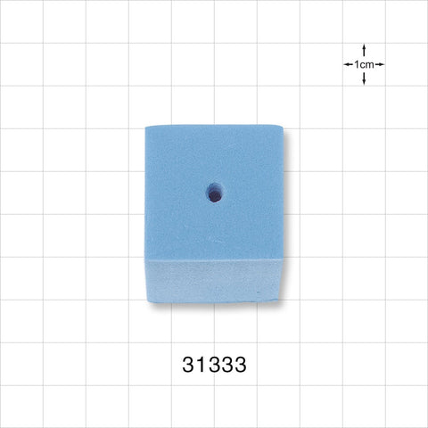 Single Syringe Handling Block - 1 1/4 inch x 1 1/4 inch x 1 1/2 inch (1.25 inch x 1.25 inch x 1.5 inch, 32 mm x 32 mm x 38 mm) - 31333