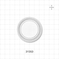 Gauge Guard Isolator - Fits 1 1/2 inch Maxi Flange - 31353