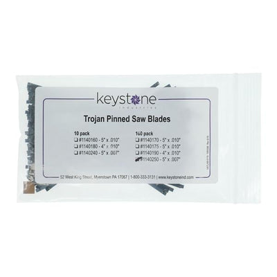 National Keystone Group -Saw Blades Pinned 5"L x .110"W .007" 100/Package 1140250