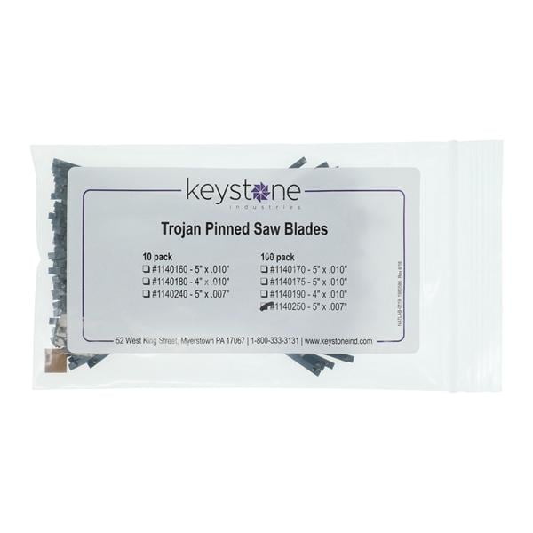 National Keystone Group -Saw Blades Pinned 5"L x .110"W .007" 100/Package 1140250