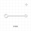 Strap for Cap, White - 0.332 inch x 0.332 inch ID Application Loops (8.43 mm x 8.43 mm) - 31925