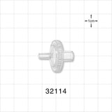 Transducer Protector, Male Luer Slip Inlet, Tubing Port Outlet - 0.204 inch ID/0.283 inch OD (5.2 mm/7.2 mm); 0.2 Micron - 32114