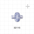 Transducer Protector, Female Luer Lock Inlet, Tubing Port Outlet - 0.217 inch ID/0.291 inch OD (5.51 mm/7.39 mm) - 32115