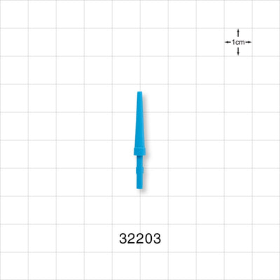 Guide Wire J Straightener, Blue - 0.114 OD (2.9 mm); Fits 0.032  to 0.038 inch Guide Wires (0.812 - 0.965 mm) - 32203