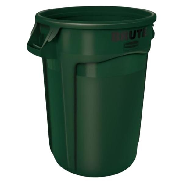 Newell Brands Dist. LLC Can Trash Brute Resin Integrated Cinches Vented/Rounded Handles 6/Case - FG263200DGRN