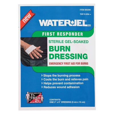Safeguard US Operating LLC Water-Jel Non-Woven Gel Burn Dressing 2x6" Sterile Rectangle White Ea  - B0206-60.00.000