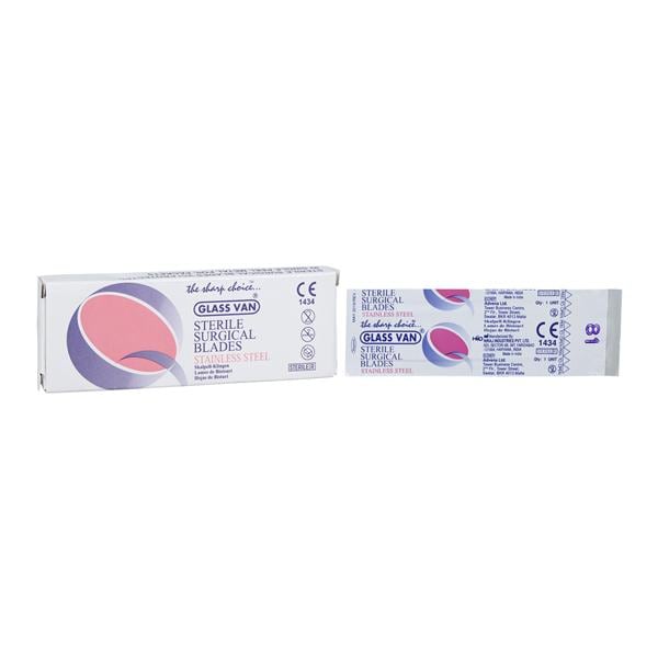 Myco Medical Supplies -Glassvan Stainless Steel Sterile Chisel Blade #81 2003-81