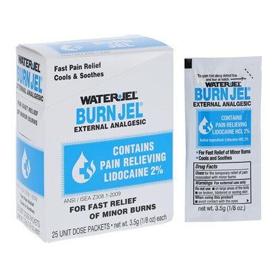 Safeguard US Operating LLC Water Jel Burn Relief Gel 3.5gm 25/Box, 24 BX/CA - 600U-1.00.000