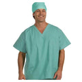 Fashion Seal  Scrub Shirt 1 Pocket Set-In Short Sleeves X-Large Jade Green Unisex Ea - 6713-XL