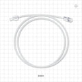 High-Durometer Extension Line, Female Luer Lock to Male Luer Lock - 90A Durometer; 0.06 inch ID x 0.125 inch OD (1.5 mm x 3.2 mm); 36 inch Length (914.4 mm) - 33001