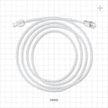 High-Durometer Extension Line, Female Luer Lock to Male Luer Lock - 90A Durometer; 0.06 inch ID x 0.125 inch OD (1.5 mm x 3.2 mm); 60 inch Length (1524 mm) - 33002