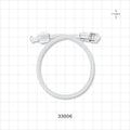 High-Pressure Extension Line, Female Luer Lock to Male Luer Lock - 0.071 inch ID x 0.188 inch OD (1.8 mm x 4.8 mm); 10 inch Length (254 mm); 900 psi - 33006