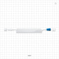 Coiled Extension Line, Female Luer Lock to Male Luer Lock with Non-Vented Caps - 0.06 inch ID x 0.1 inch OD (1.5 mm x 2.5 mm); 78 inch (1981 mm) - 33027