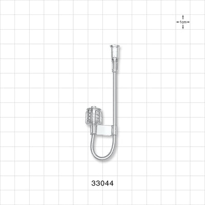 J-Loop Extension Line, Male Luer Lock to Female Luer Lock - 0.045 inch ID x 0.103 inch OD (1.14 mm x 2.6 mm); 5 inch (127 mm) - 33044