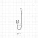 J-Loop Extension Line, Male Luer Lock to Female Luer Lock - 0.045 inch ID x 0.103 inch OD (1.14 mm x 2.6 mm); 5 inch (127 mm) - 33044