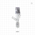 One Handed Hemostasis Valve Y Connector, Rotating Male Luer Lock, Female Luer Lock Sideport - 0 FR - 9 FR (0 inch - 0.118 inch, 0 mm - 3 mm) - 33057