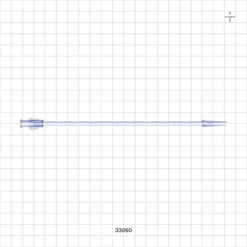 Extension Line, Female Luer Lock to Male Luer Slip - 0.094 inch ID x 0.145 inch OD (2.4 mm x 3.7 mm); 6 inch (152.4 mm) - 33060