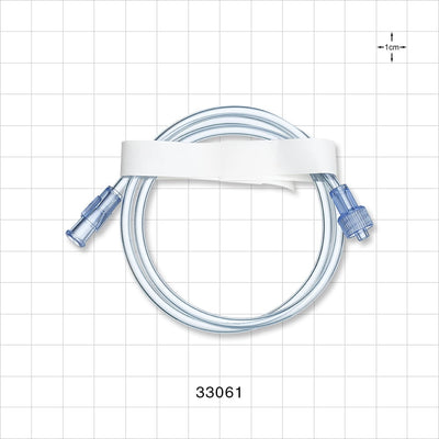 Extension Line, Female Luer Lock to Male Luer Lock, - 0.094 inch ID x 0.145 inch OD (2.4 mm x 3.7 mm); 20 inch (508 mm) - 33061