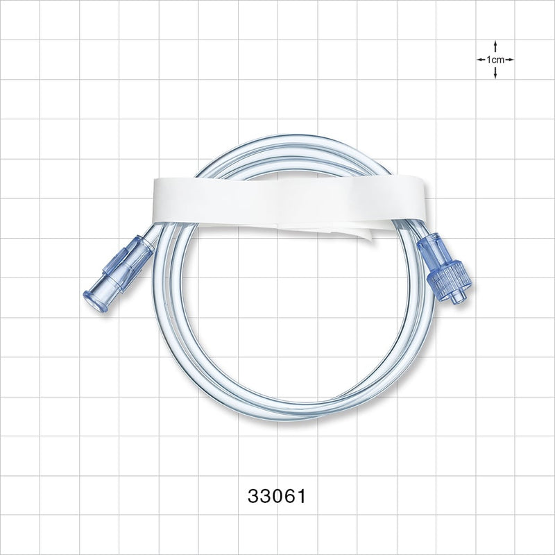 Extension Line, Female Luer Lock to Male Luer Lock, - 0.094 inch ID x 0.145 inch OD (2.4 mm x 3.7 mm); 20 inch (508 mm) - 33061
