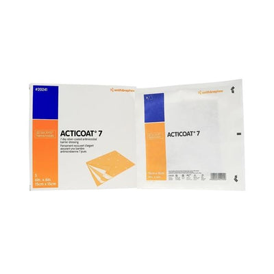 Smith & Nephew Wound Care Acticoat 7 Polyethylene Net/Rayon/Polyester Wound Dressing 6x6", 4 BX/CA - 20241