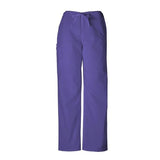 Cherokee Workwear Cherokee Scrub Pant Adult Unisex Grape 65% Polyester / 35% Cotton 4100 Casual Fit Mid Rise 3 Pockets 1 Back Pocket / 1 Cargo Pocket / Cell Phone Pocket Non Reversible 5X Large Each - 4100-GRPW-5X
