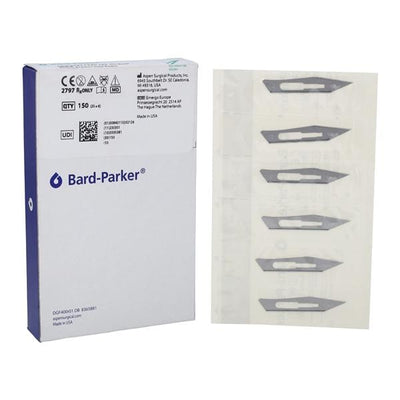 Crosstex International Bard-Parker Carbon Steel Non-Sterile Surgical Blade Size 25 150/Bx - 371325