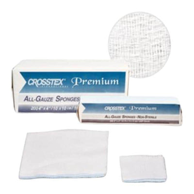 Crosstex International All-Gauze Cotton Gauze Sponge 3x3" 8 Ply Non-Sterile Square LF - ENC38