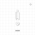 Tubing Weight, Natural - Fits 1/8 inch ID Tubing (0.125 inch, 3.18 mm) - 34009