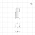 Tubing Weight, Natural - Fits 1/2 inch ID Tubing (0.5 inch, 12.7 mm) - 34012