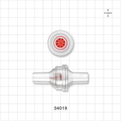 Check Valve, Barbed - Fits 1/2 inch ID Tubing (0.5 inch, 12.7 mm); 0.4 – 1 psi CP - 34019