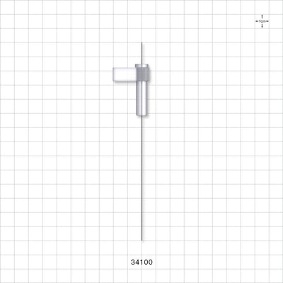 OneShot™ Inova Style Single-Use Filling Needle, 8 mm Hub, Non-Barbed - 0.5 mm Needle ID; Fits 1/50 inch ID Tubing (0.020 inch, 0.51 mm) - 34100