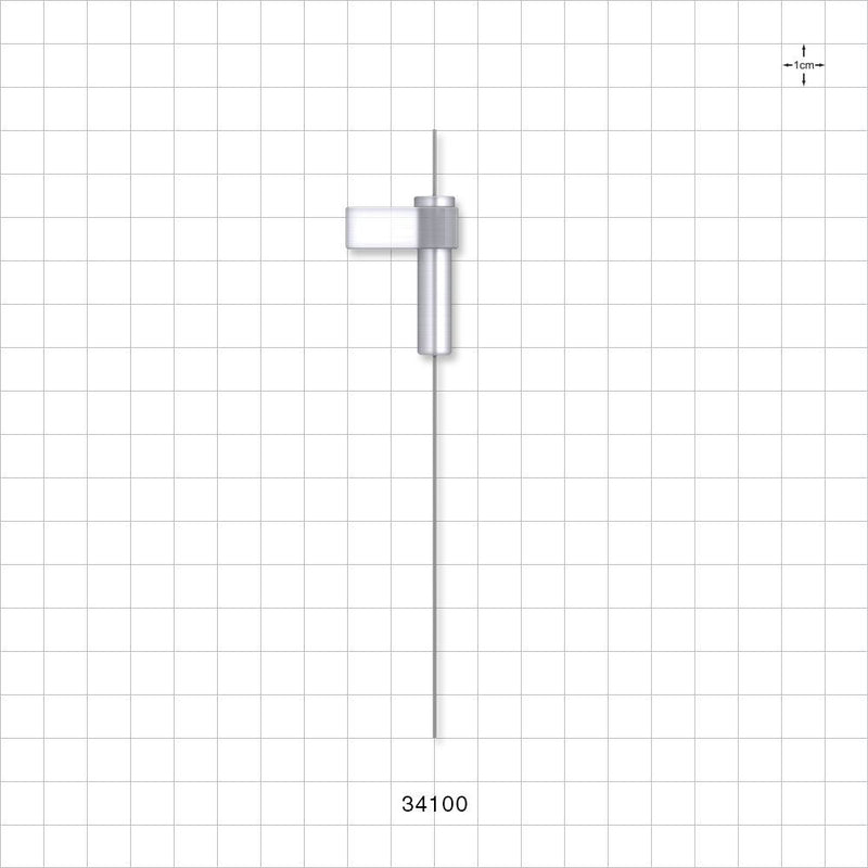 OneShot™ Inova Style Single-Use Filling Needle, 8 mm Hub, Non-Barbed - 0.5 mm Needle ID; Fits 1/50 inch ID Tubing (0.020 inch, 0.51 mm) - 34100