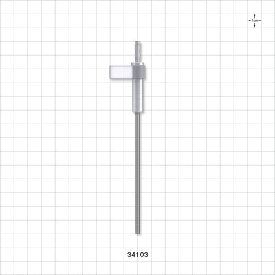 OneShot™ Inova Style Single-Use Filling Needle, 8 mm Hub, Barbed - 2.5 mm Needle ID; Fits 1/8 inch ID Tubing (0.125 inch, 3.18 mm) - 34103