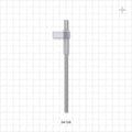 OneShot™ Inova Style Single-Use Filling Needle, 8 mm Hub, Barbed - 4 mm Needle ID; Fits 3/16 inch ID Tubing (0.188 inch, 4.76 mm) - 34106
